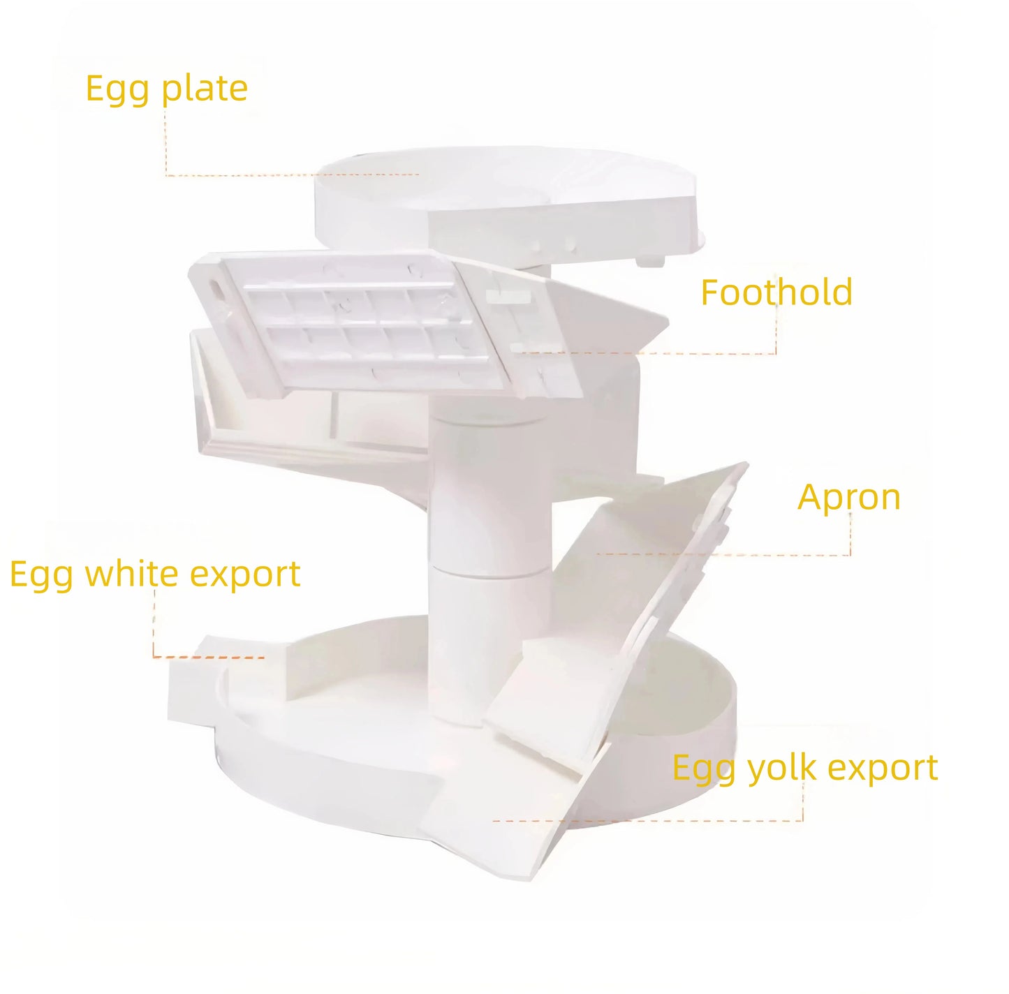 Egg white and yolk separator
