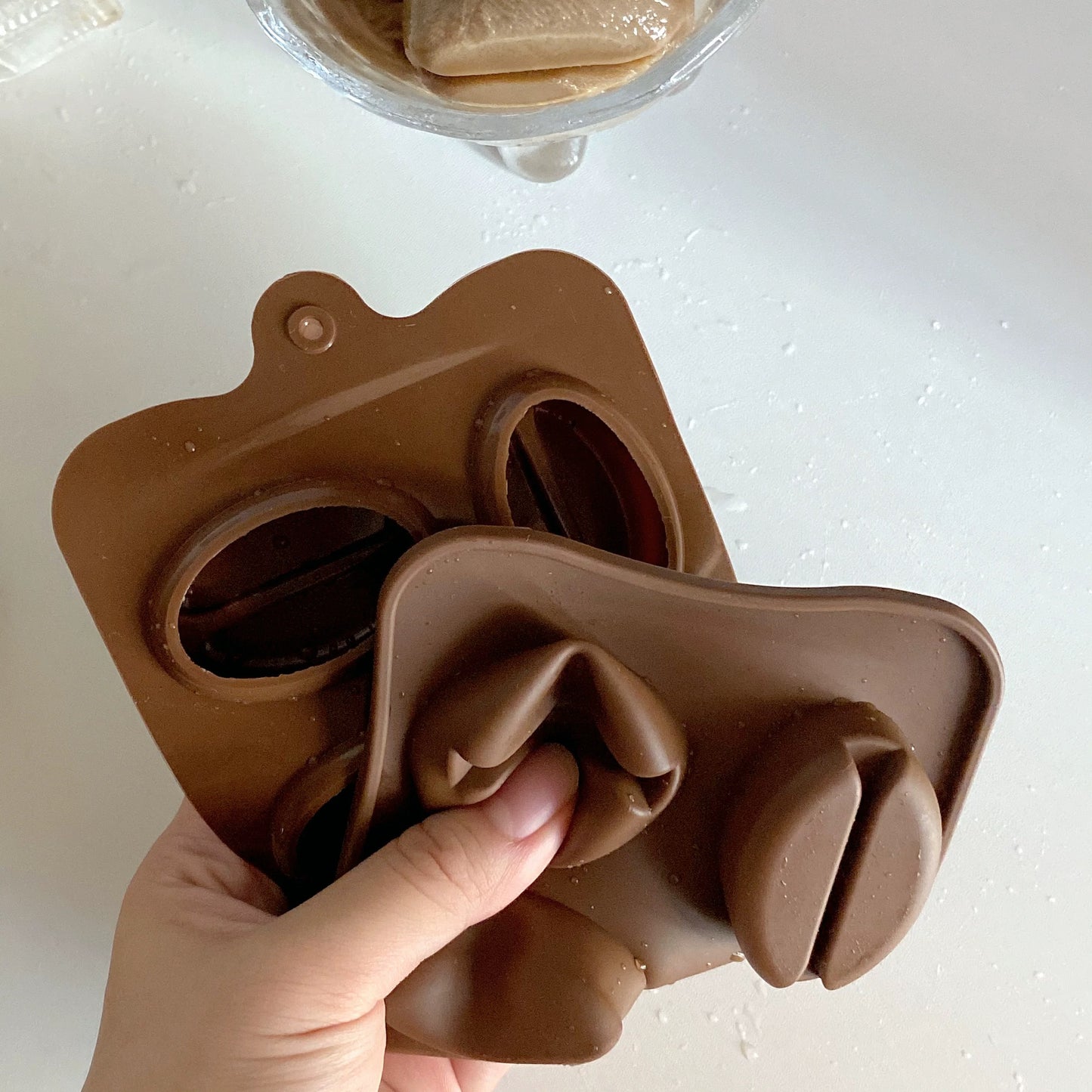 coffee bean ice cube mold