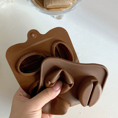 coffee bean ice cube mold