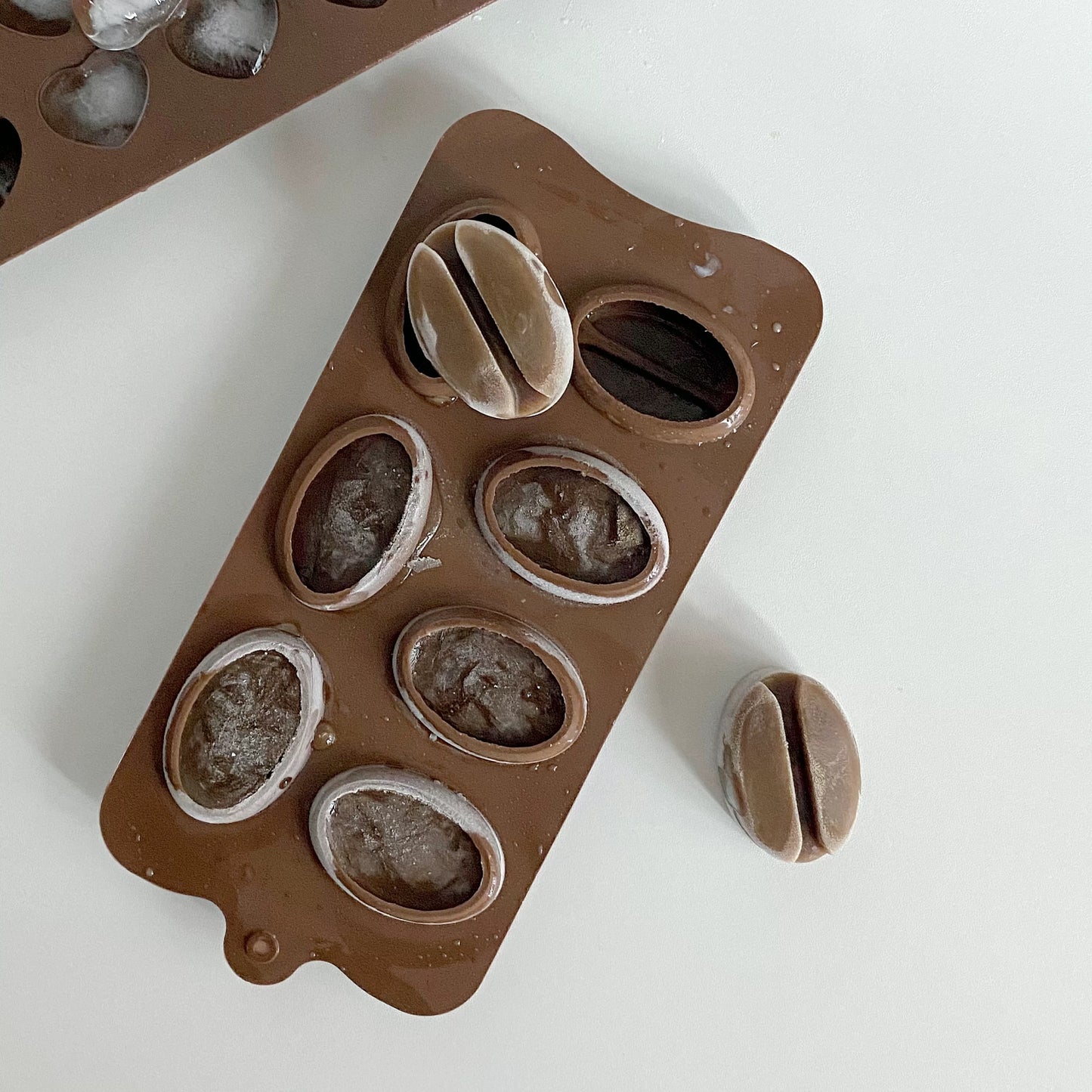 coffee bean ice cube mold