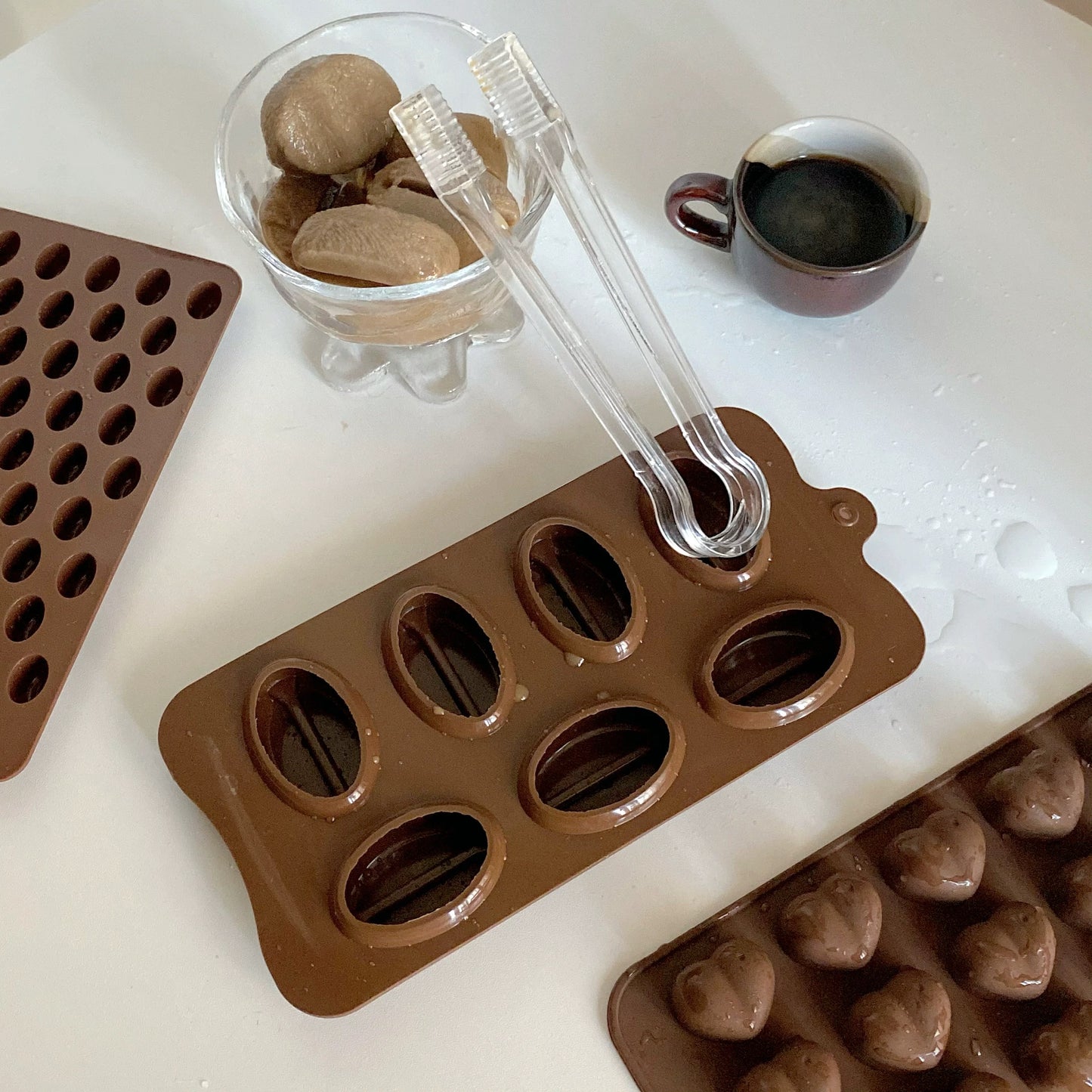 coffee bean ice cube mold