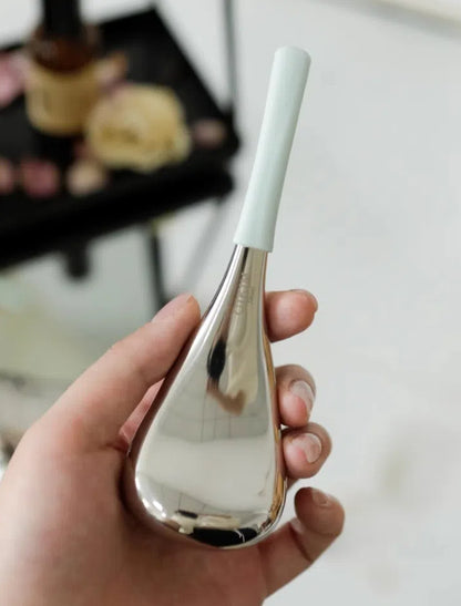 Stainless steel ice massage spoon