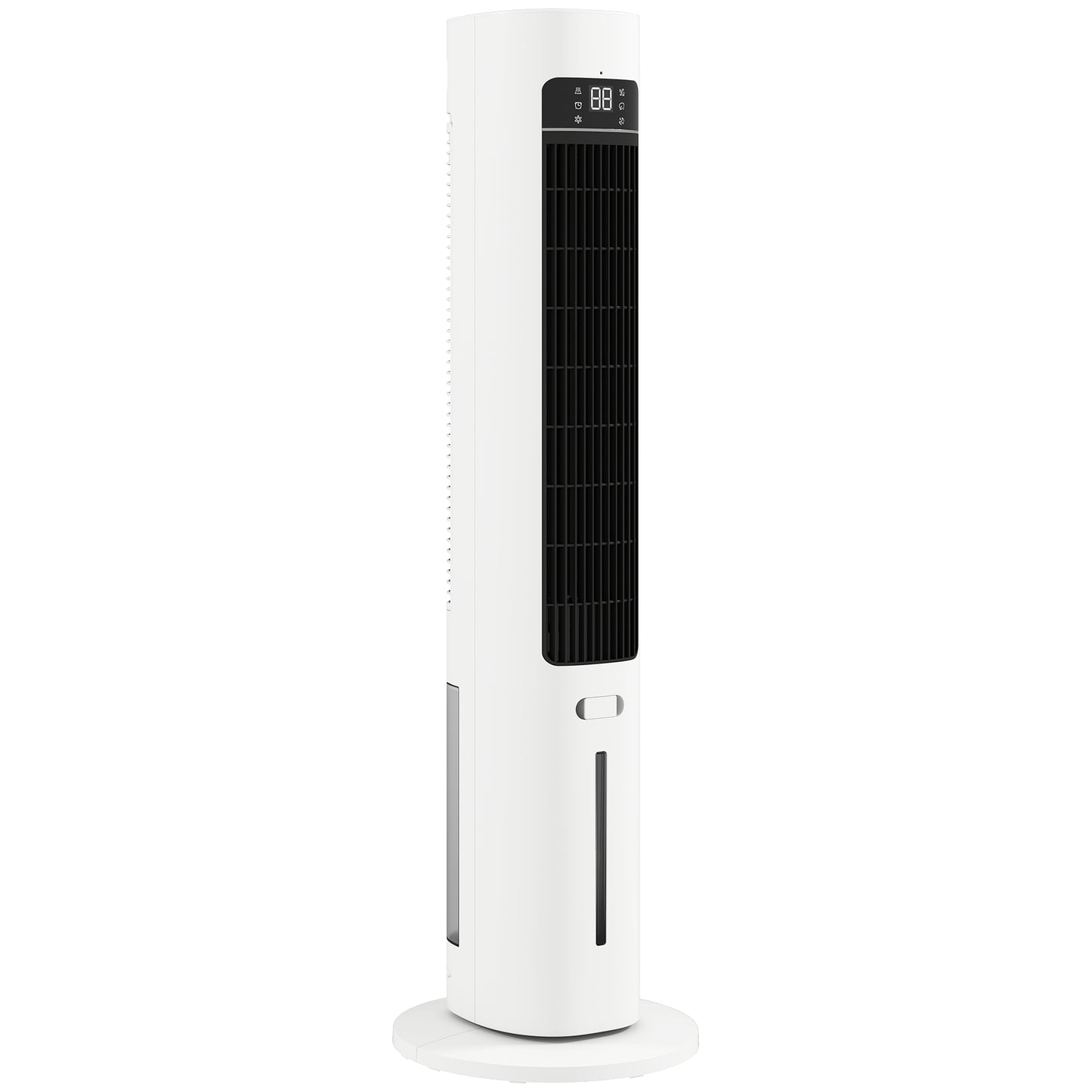 Climatizador Evaporativo 3 en 1 con Depósito de 3 L Oscilación 48° 3 Velocidades 3 Modos Temporizador 12h Blanco