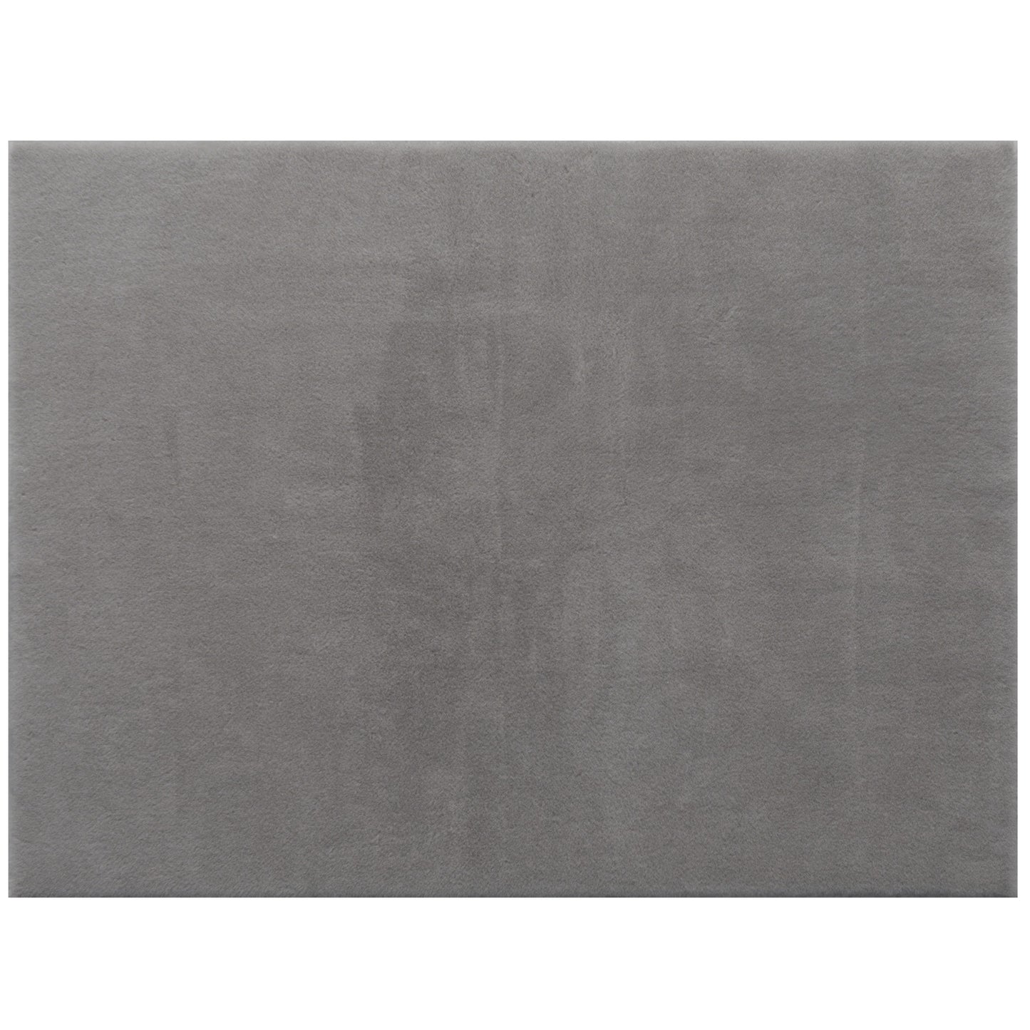 Alfombra Salón 120x160 cm Lavable en Lavadora Pelo Largo Estilo Moderno Tapete para Sala de Estar Dormitorio Gris Claro
