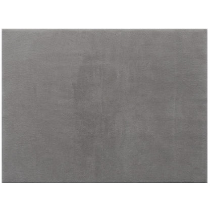 Alfombra Salón 120x160 cm Lavable en Lavadora Pelo Largo Estilo Moderno Tapete para Sala de Estar Dormitorio Gris Claro