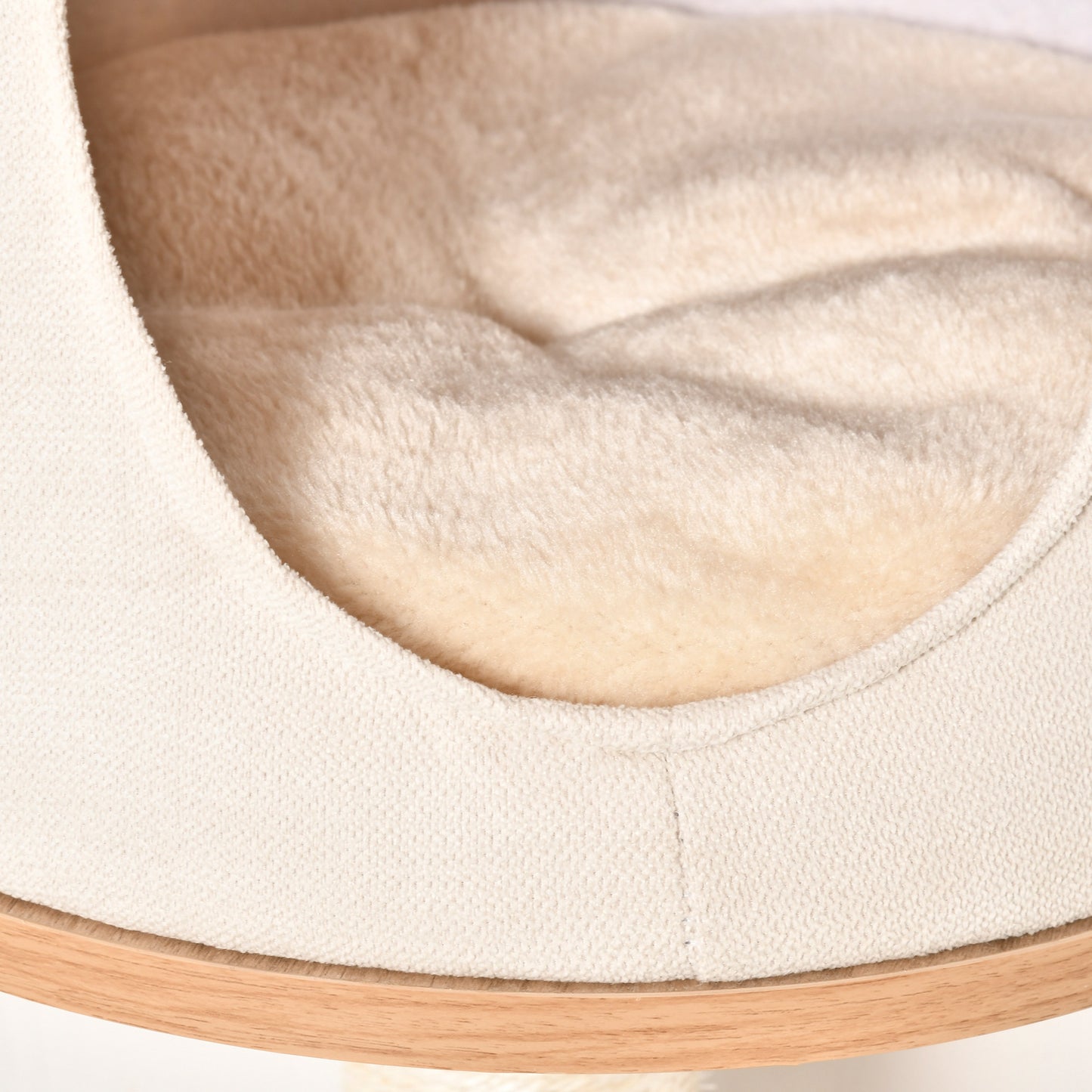 Árbol para Gatos de Pared 38x30x149 cm con Múltiples Plataformas de Madera Cueva Cama Superior Cojín Extraíble Postes Rascadores de Sisal Torre para Escalar Beige y Roble