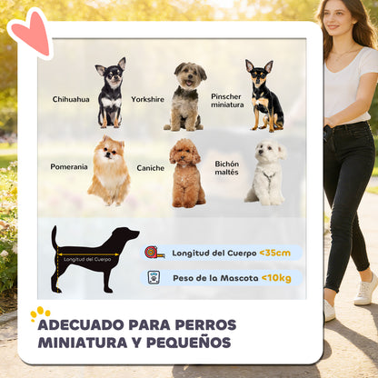 Cochecito para Mascotas de 3 Ruedas para Perros Pequeños y Miniatura, Negro