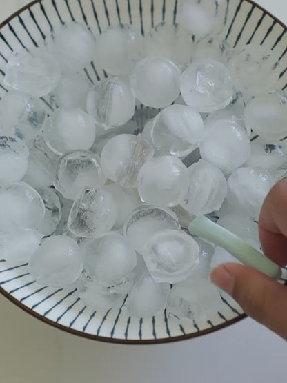 Stainless steel ice massage spoon