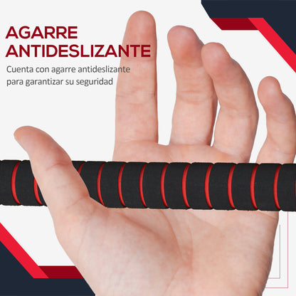 Juego de pesas ajustables 2 en 1 de 25 kg, mancuerna y barra de pesas para fitness corporal, entrenamiento de levantamiento para casa, oficina, gimnasio, negro